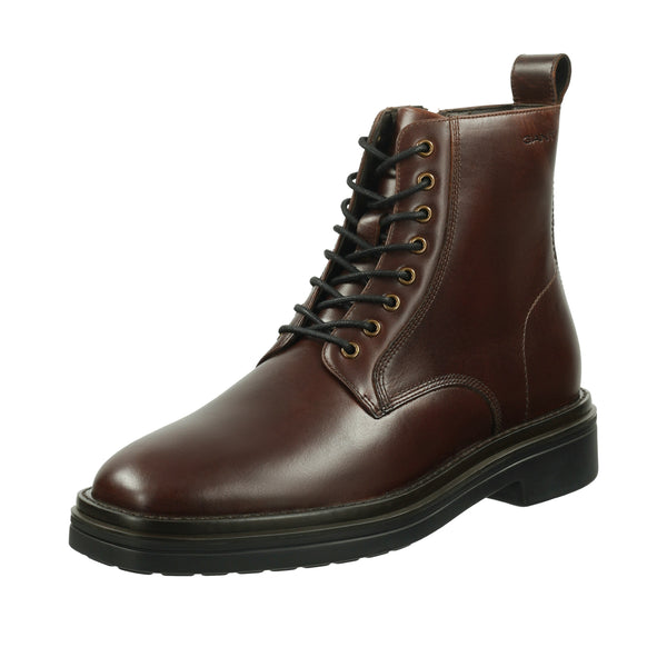 GANT DARK BROWN LACE UP BOOTS