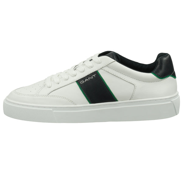 GANT White/MARINE Leather Sneaker