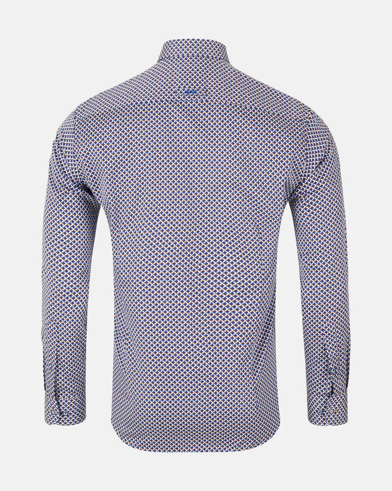 ANDRé JEANSWEAR Gold & Navy Print SHIRT