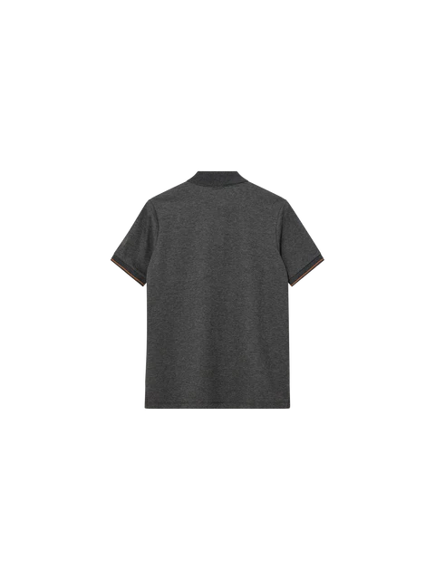 MOS MOSH DARK GREY MELANGE POLO