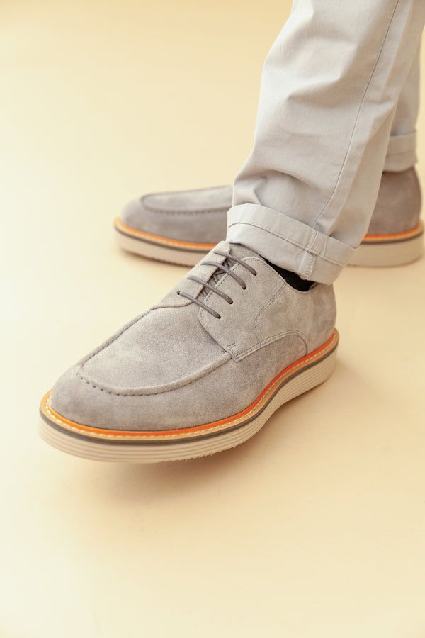 Paolo Vandini Grey Suede Shoes