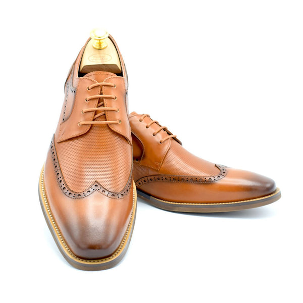 Paolo Vandini Tan Leather Shoes