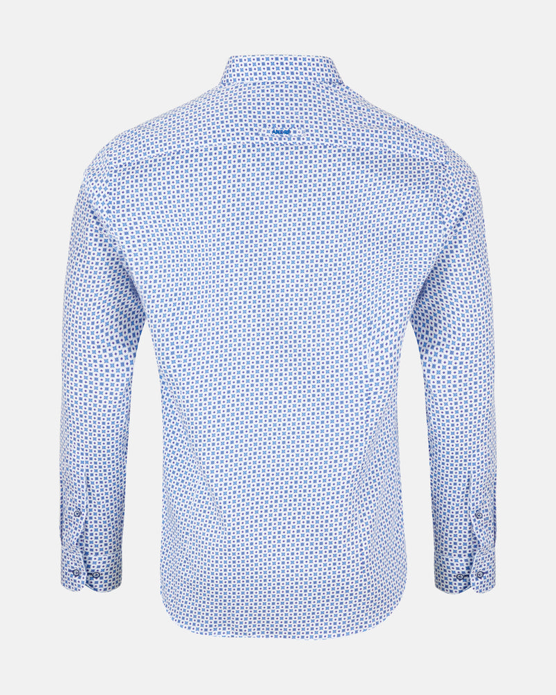 ANDRé JEANSWEAR PURPLE & BLUE PRINT SHIRT