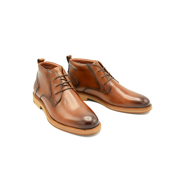 Paolo Vandini Tan Leather Boots