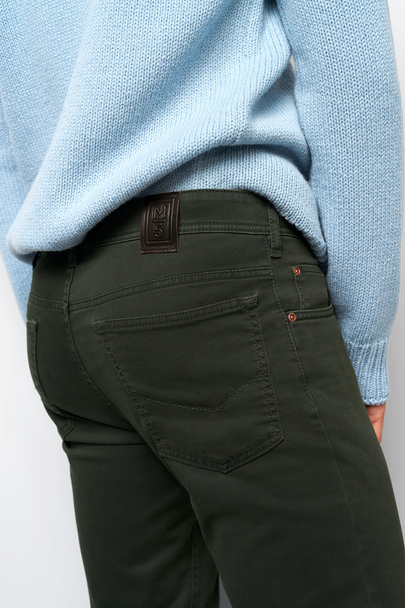 M5 DARK GReen 5 Pocket Chino