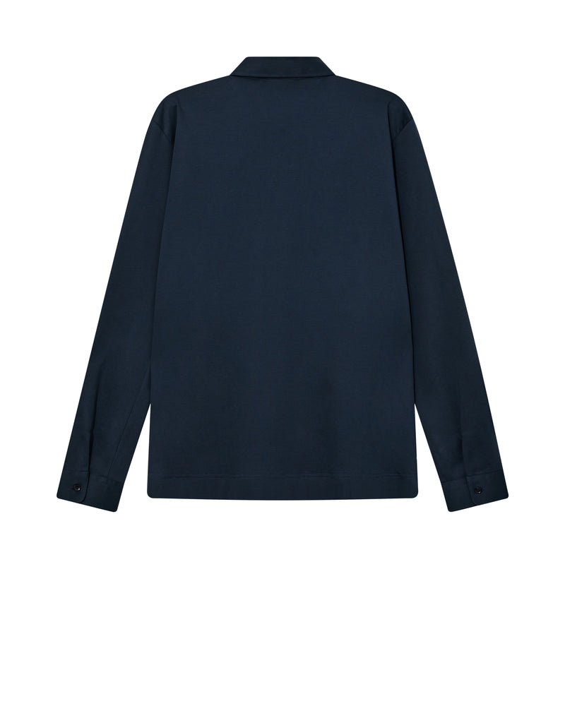 MOS MOSH NAVY LONG SLEEVE POLO