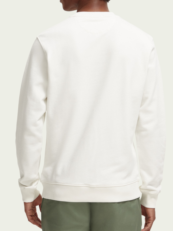 Scotch & Soda Denim White Badge Sweatshirt