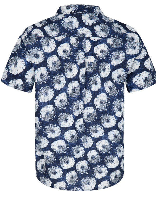 Anerkjendt Blue Floral  Print Shirt
