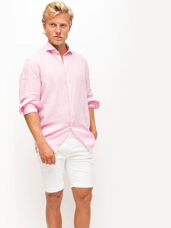 2BLIND2C Pink Linen Shirt