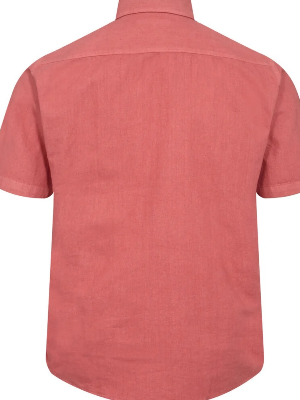 2BLIND2C Rust Short Sleeve Linen Shirt