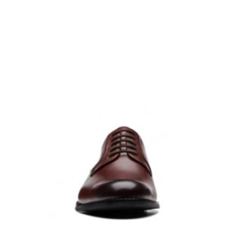 Clarks British Tan / Burgundy Leather Shoes