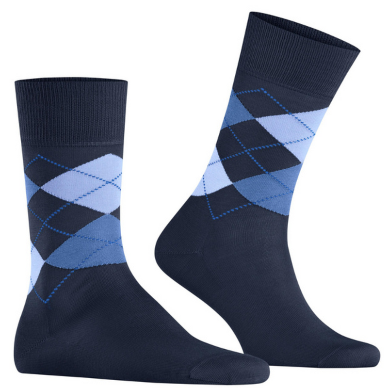 Burlington Navy Argyle Socks