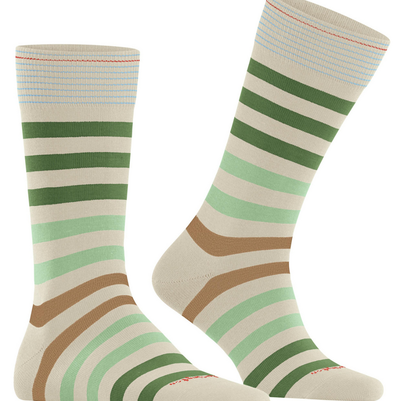 Burlington Cream Striped Socks