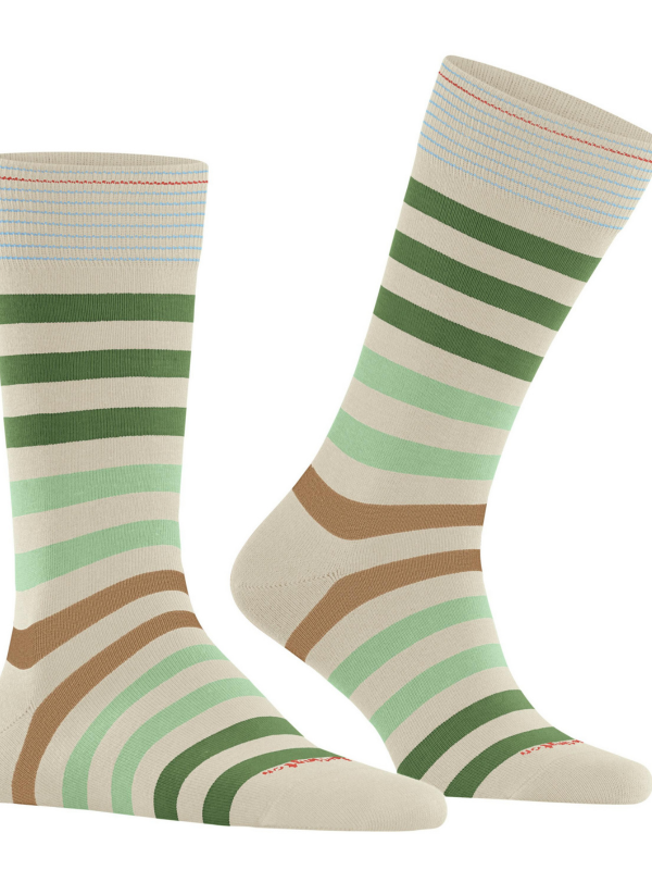 Burlington Cream Striped Socks