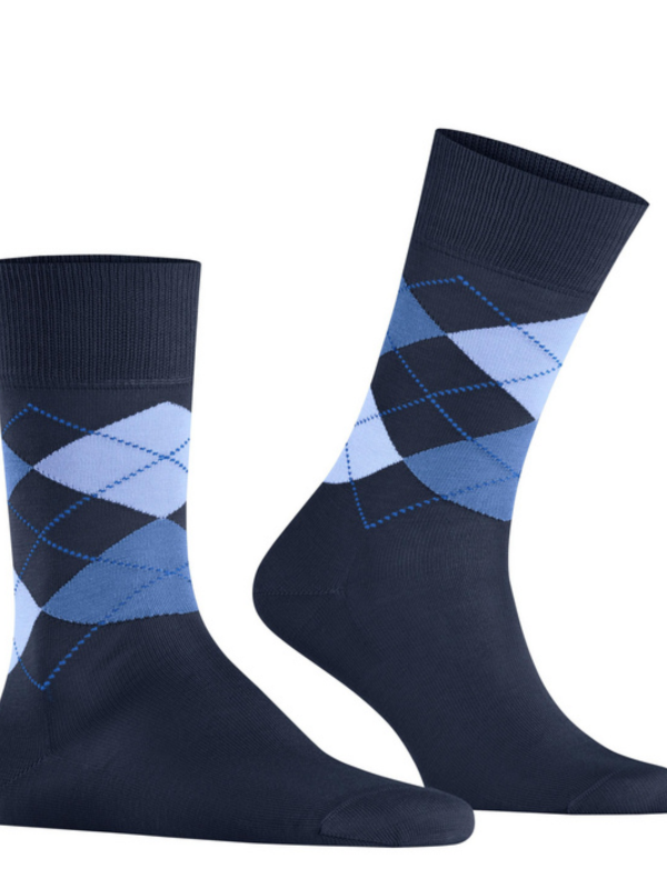 Burlington Navy Argyle Socks