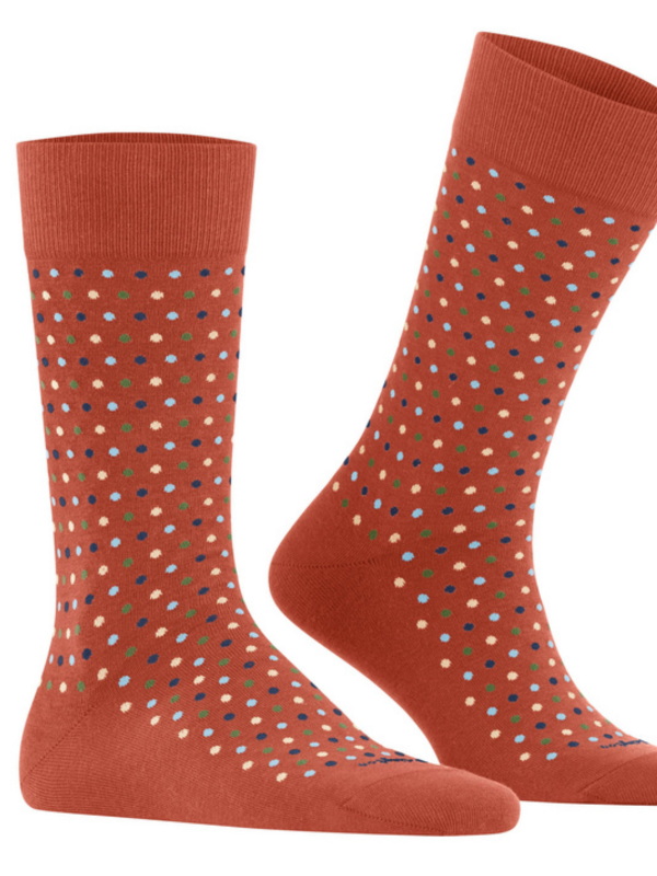 Burlington Orange Dot Socks