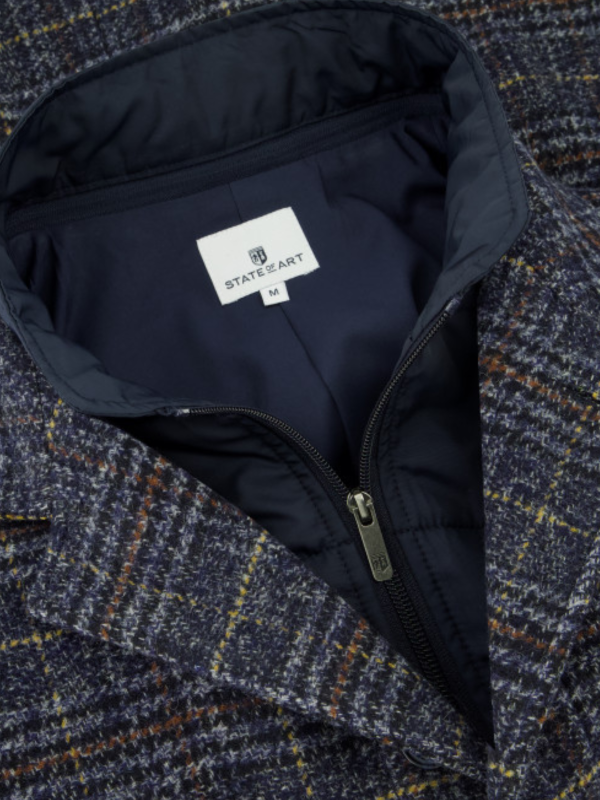 State Of Art Check Jacket with Insert