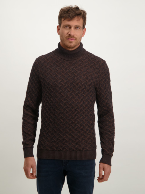 State of Art Midnight & Cognac Turtleneck