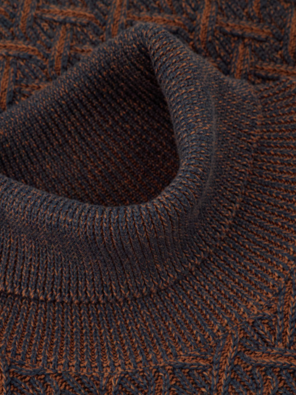 State of Art Midnight & Cognac Turtleneck