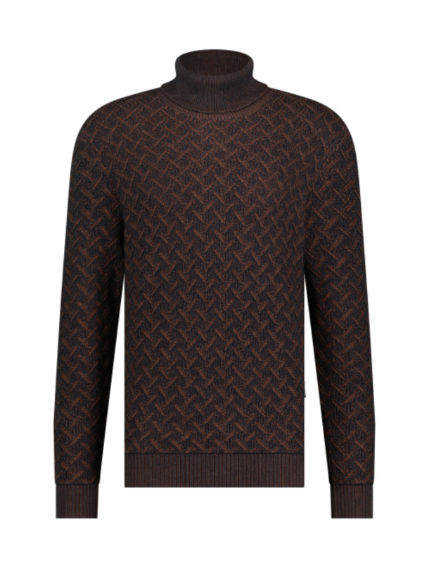 State of Art Midnight & Cognac Turtleneck