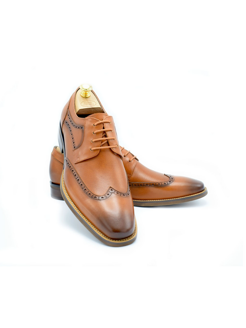 Paolo Vandini Tan Leather Shoes