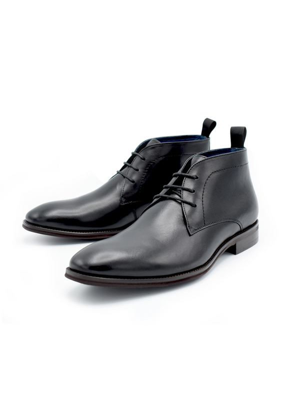 Paolo Vandini Black Leather Boots