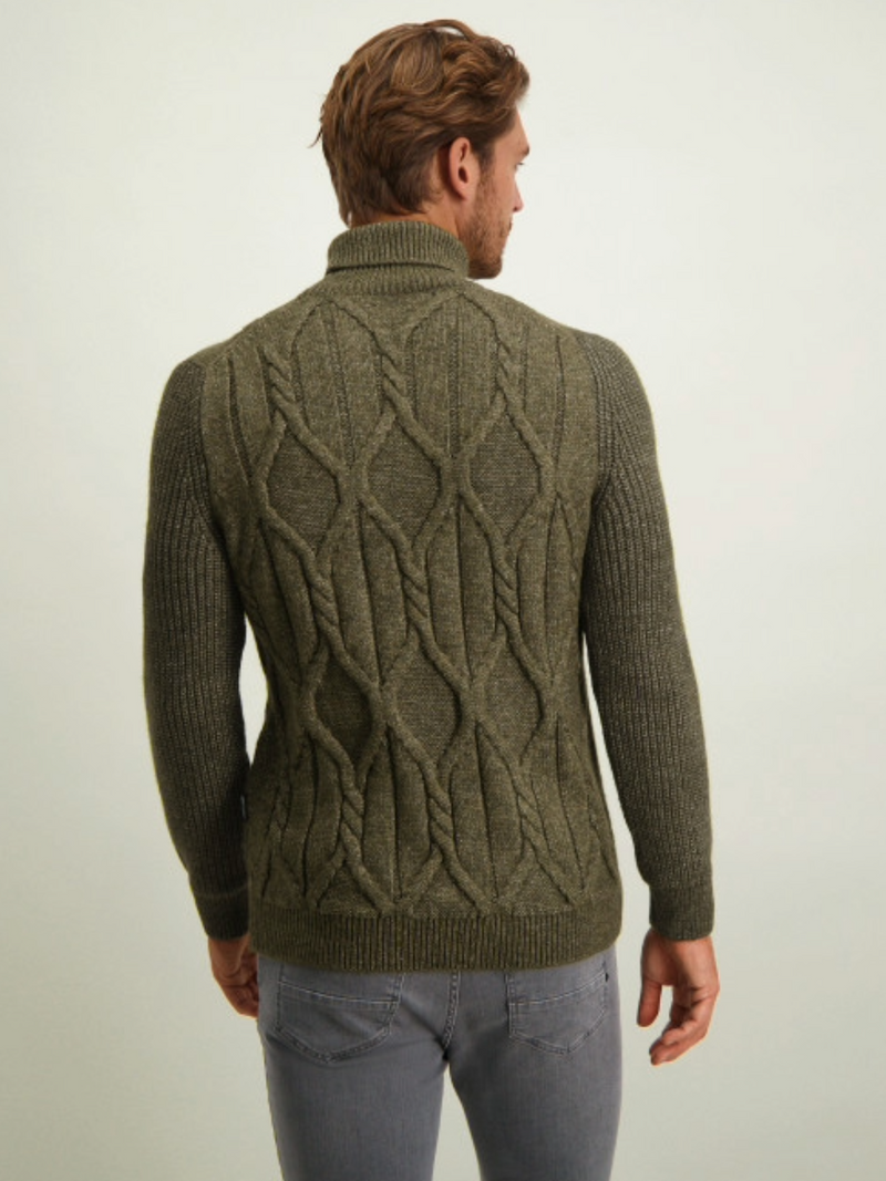State of Art CABLE KNIT TURTLENECK