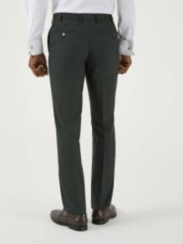 Skopes Harcourt Dark Green Tailored Fit Trousers