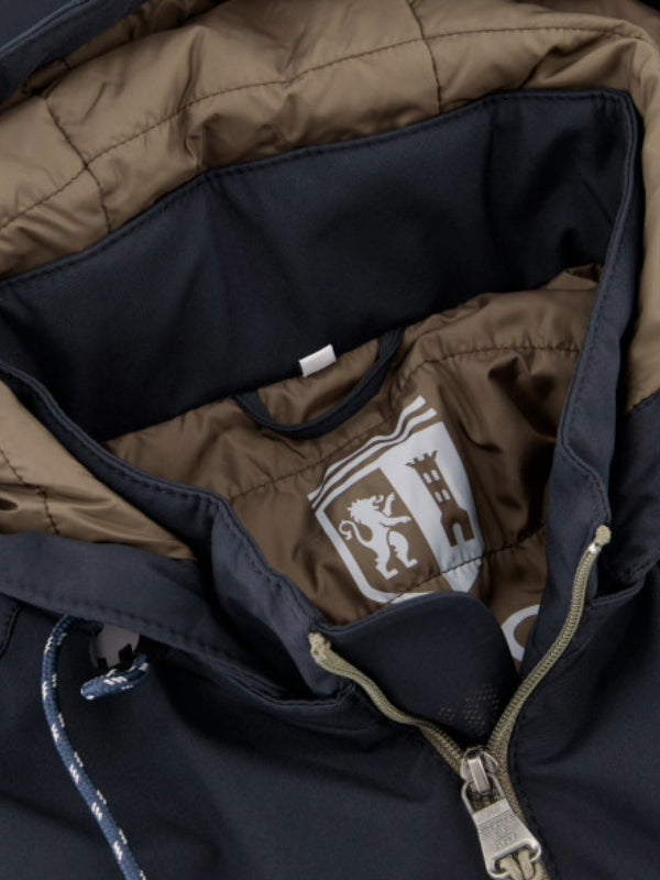 STATE OF ART NAVY JACKET WITH DETACHABLE HOOD