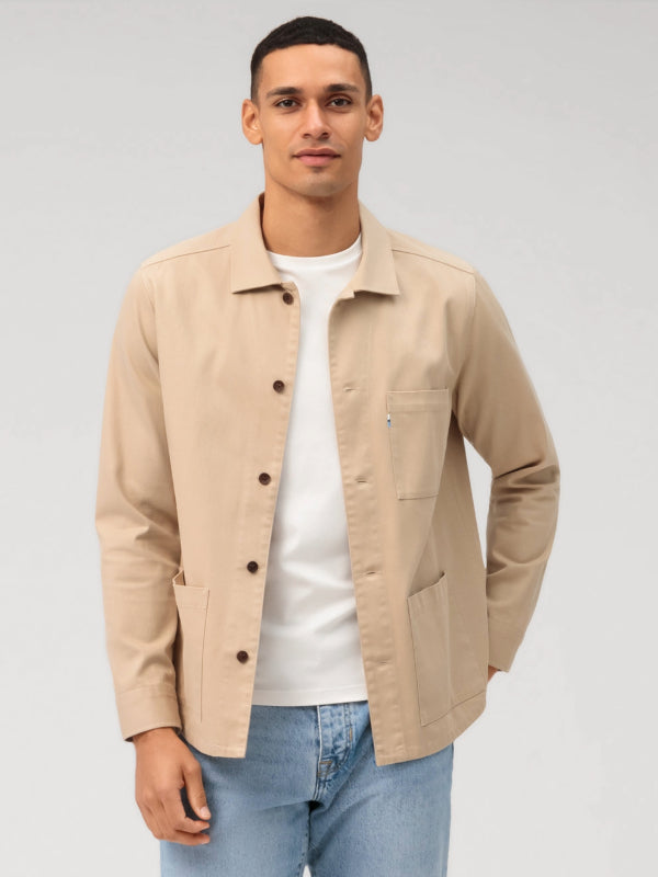 OLYMP BEIGE OVERSHIRT