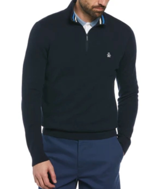 ORIGINAL PENGUIN DARK SAPPHIRE 1/4 ZIP