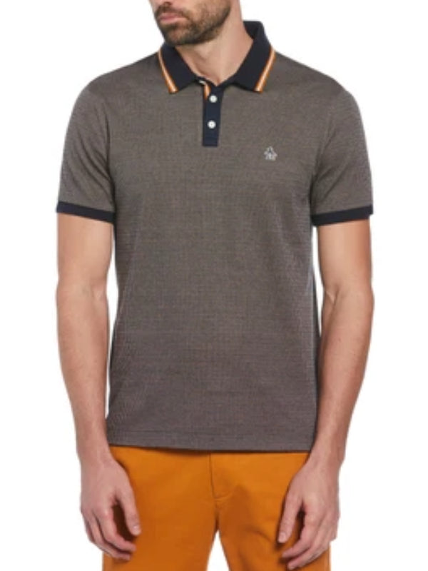 ORIGINAL PENGUIN DARK SAPPHIRE JACQUARD POLO