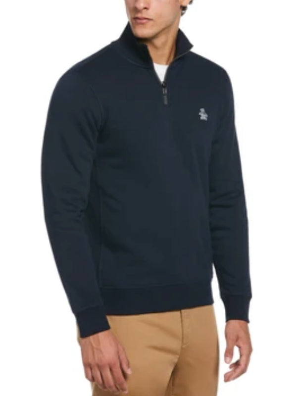 ORIGINAL PENGUIN DARK NAVY 1/4 ZIP FLEECE