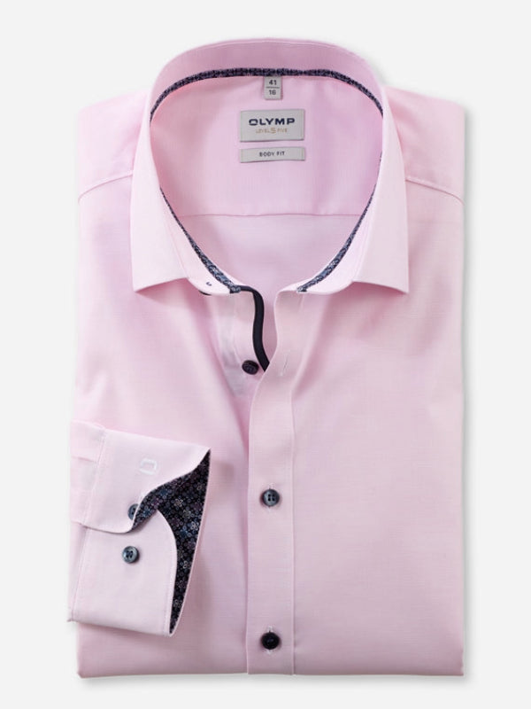 OLYMP Rosé Pink Level 5 Body Fit Shirt