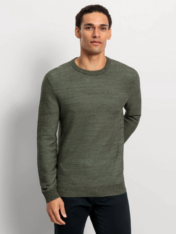 OLYMP OLIVE GREEN CREWNECK