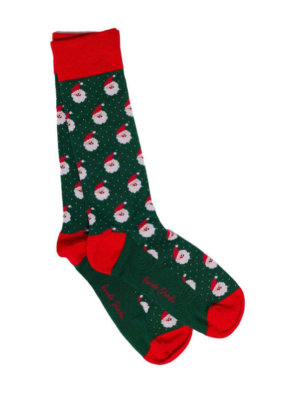 Swole Panda Bamboo Santa Claus Socks