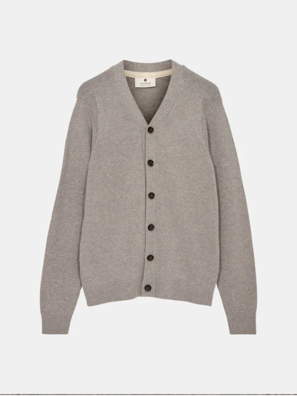 Anerkjendt warm Grey Lambswool Cardigan