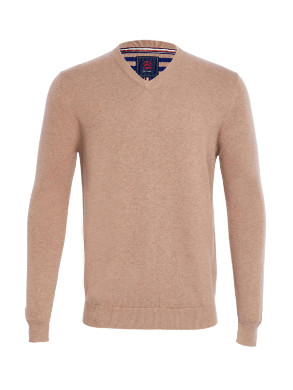 Andre ECRU V-Neck Jumper