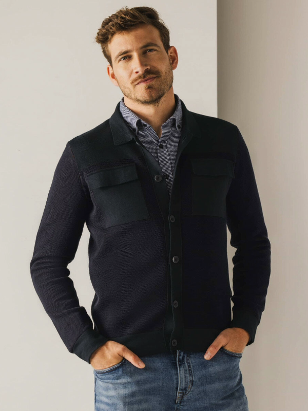 State of Art Dark Blue Cardigan