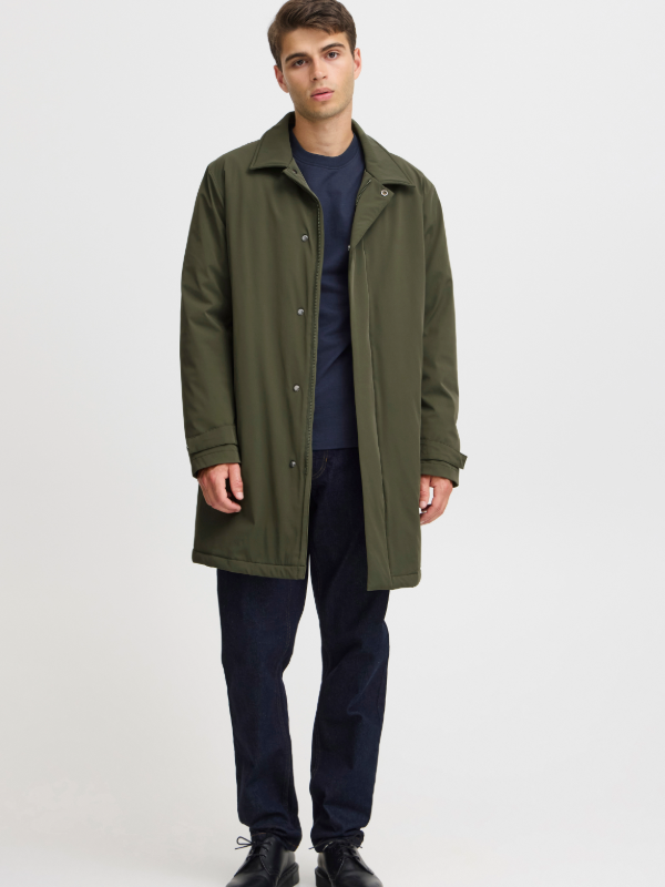 CASUAL FRIDAY OLIVE TRENCH COAT