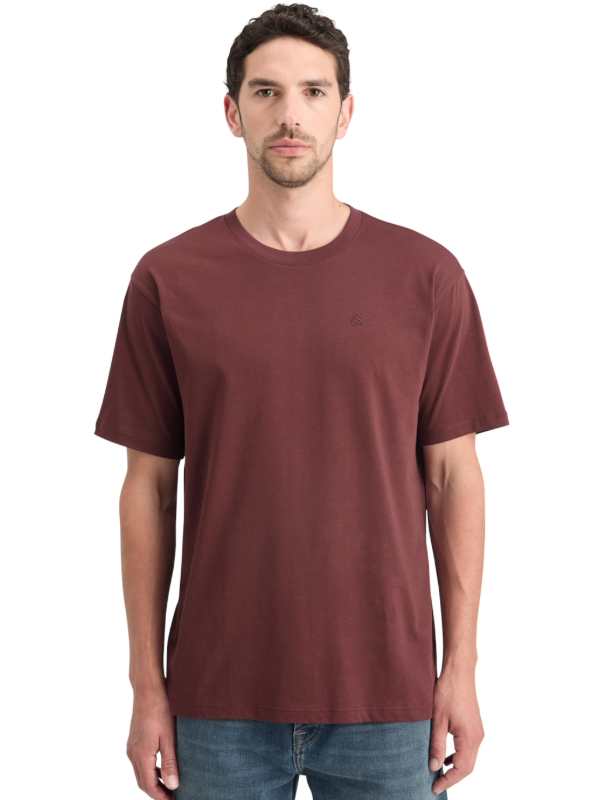 Scotch & Soda Dark Grape Crewneck T-Shirt