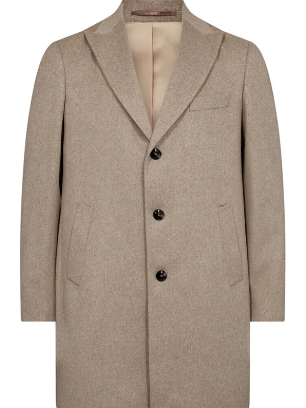 2BLIND2C BEIGE WOOL & MOHAIR COAT