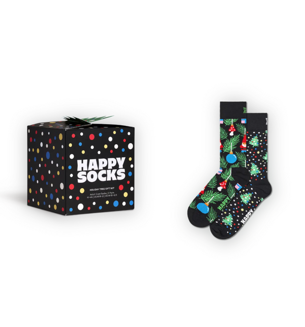 HAPPY SOCKS 2-Pack holiday tree Gift Set