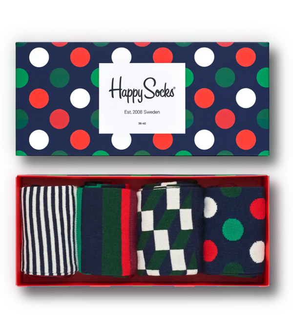 Happy Socks 4 Pack Mix Gift Box