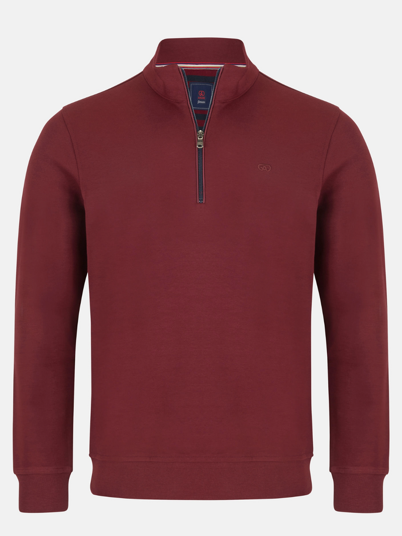 Andre BURGUNDY Fleece 1/4 zip