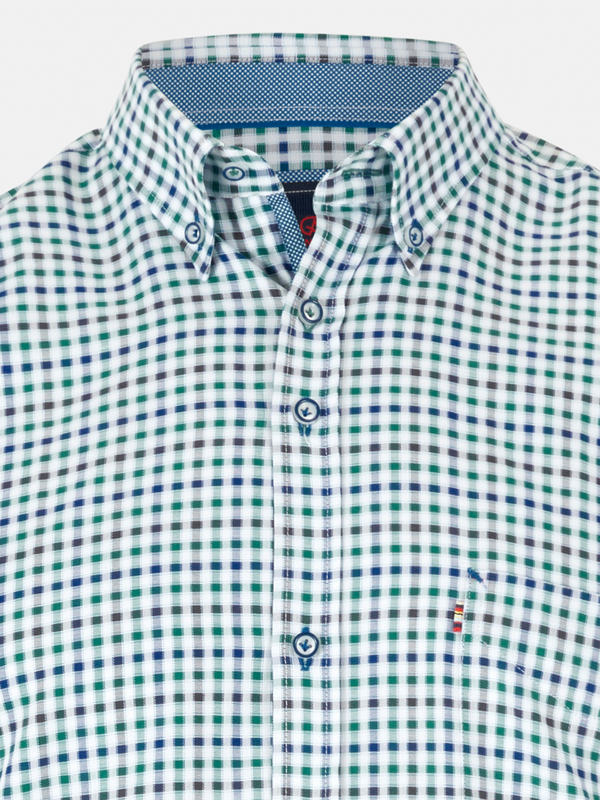 ANDRé JEANSWEAR GREEN & WHITE CHECK SHIRT