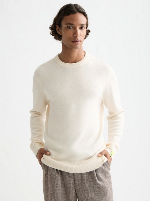 Scotch & Soda Cream Soft Knit Crewneck