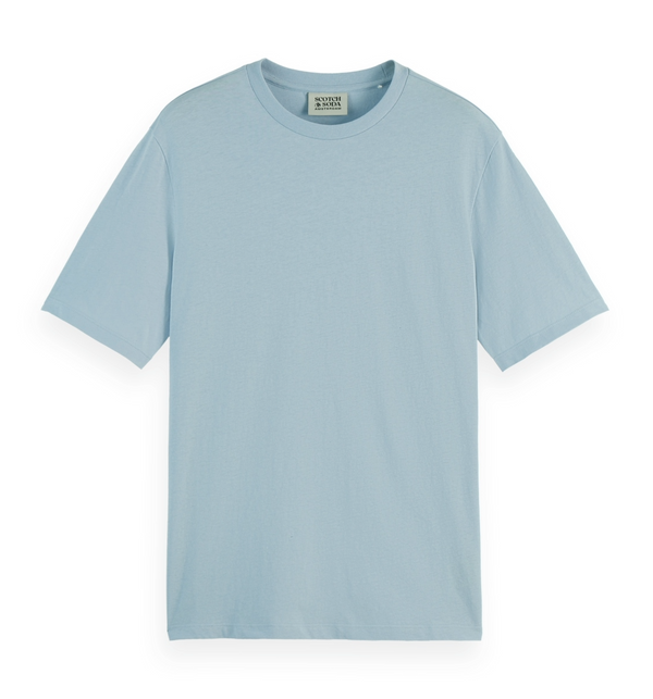 SCOTCH & SODA LIGHT BLUE CREWNECK T-SHIRT