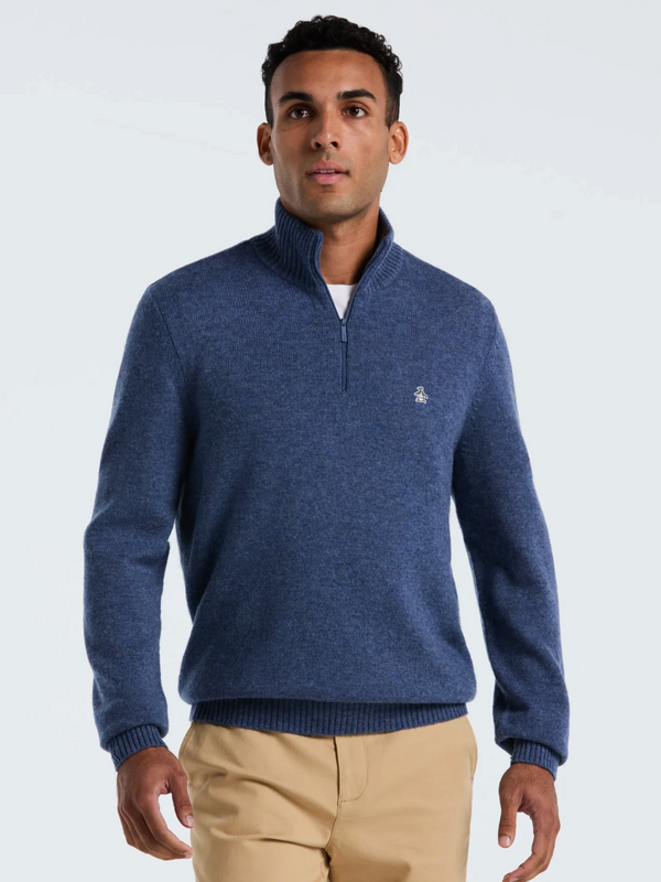 ORIGINAL PENGUIN BLUE 1/4 ZIP