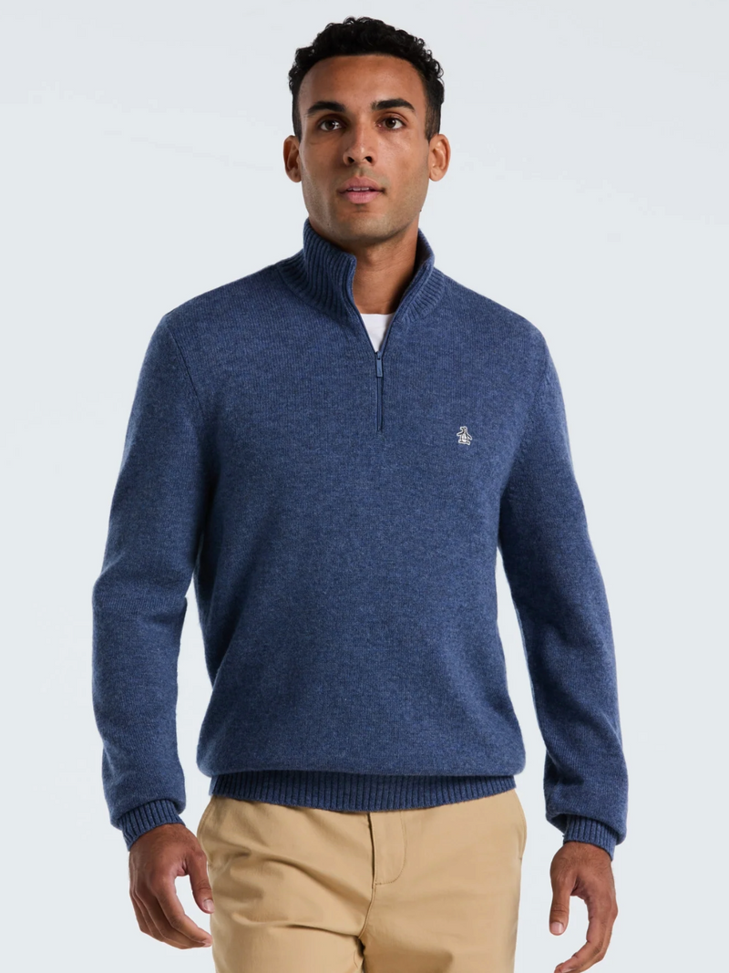 ORIGINAL PENGUIN BLUE 1/4 ZIP